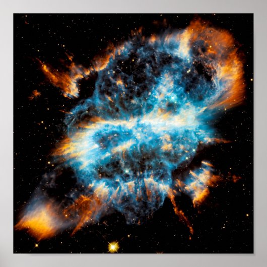 NGC 5189惑星状星雲 - ハッブル宇宙写真 ポスター (正面)