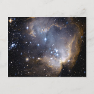 NGC 602の明るい星NASA ポストカード