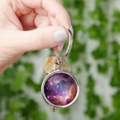 NGC 602の星形成 - NASAハッブル宇宙写真 キーホルダー (手)