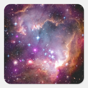 NGC 602の星形成 - NASAハッブル宇宙望遠鏡写真 スクエアシール