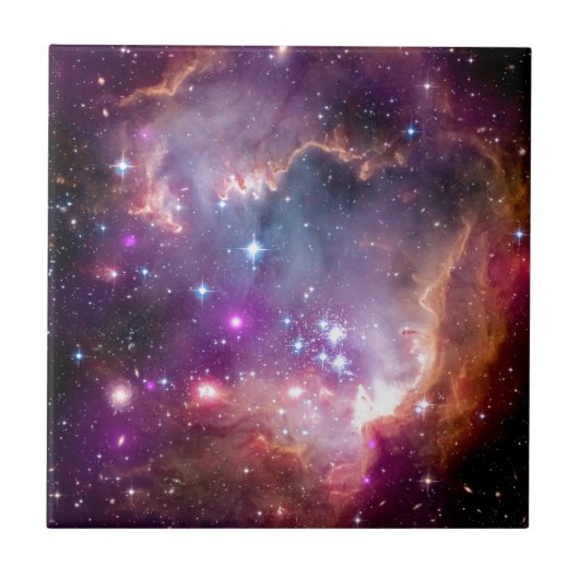 NGC 602の星形成 - NASAハッブル宇宙望遠鏡写真 タイル (正面)