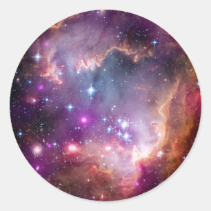 NGC 602の星形成 - NASAハッブル宇宙望遠鏡写真 ラウンドシール