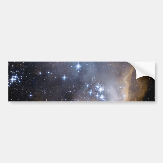 NGC 602明るい星NASA バンパーステッカー (正面)