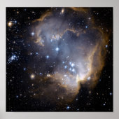 NGC 602明るい星NASA ポスター (正面)