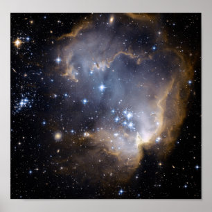 NGC 602明るい星NASA ポスター
