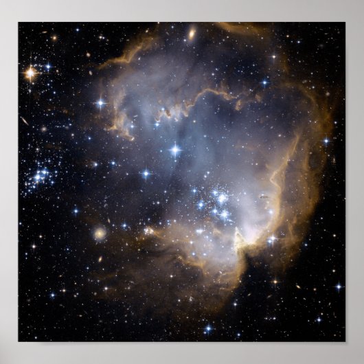 NGC 602明るい星NASA ポスター (正面)