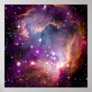 NGC 602星形成 – NASAハッブル宇宙写真 ポスター