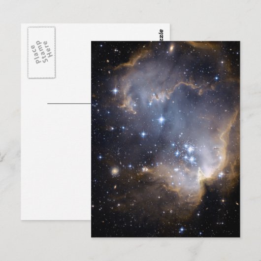 NGC 602 bright stars NASA ポストカード (正面/裏面)