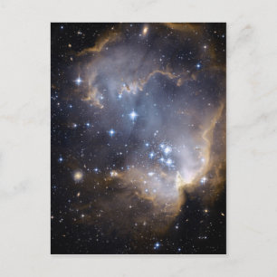 NGC 602 bright stars NASA ポストカード