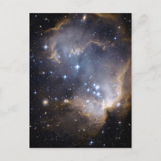 NGC 602 bright stars NASA ポストカード