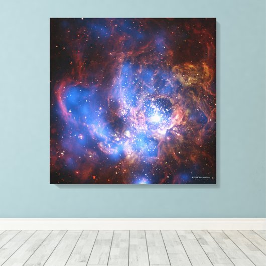 NGC 604 キャンバスプリント (インサイチュ (ウッドフロア))