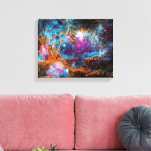 NGC 6357星形成領域カラフル宇宙写真 キャンバスプリント (インサイチュ (リビング))