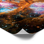 NGC 6357星形成領域カラフル宇宙写真 ポスター (角)