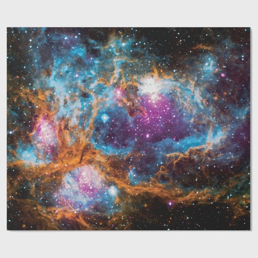 NGC 6357星形成領域カラフル宇宙写真 ラッピングペーパー (フラット)