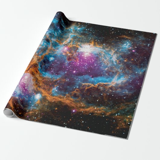 NGC 6357星形成領域カラフル宇宙写真 ラッピングペーパー (アンロールド)