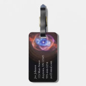 NGC 6543: キャッツ・アイの星雲 ラゲッジタグ (裏面縦)