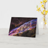 Ngc 6960、魔女のブルーム星雲。 カード (黄色い花)