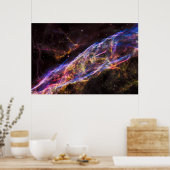 Ngc 6960、魔女のブルーム星雲。 ポスター (キッチン)