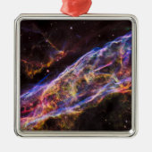 Ngc 6960、魔女のブルーム星雲。 メタルオーナメント (正面)