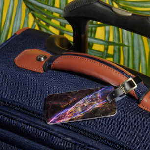 Ngc 6960、魔女のブルーム星雲。 ラゲッジタグ