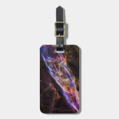 Ngc 6960、魔女のブルーム星雲。 ラゲッジタグ (正面縦)