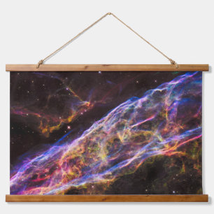 Ngc 6960、魔女のブルーム星雲。 吊り下げ型タペストリー