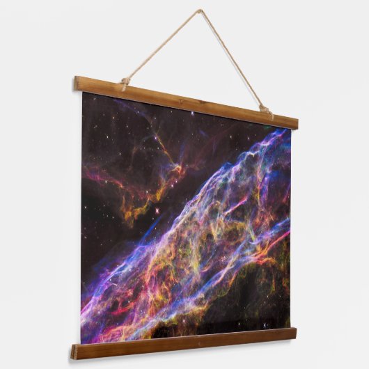 Ngc 6960、魔女のブルーム星雲。 吊り下げ型タペストリー (傾斜あり)