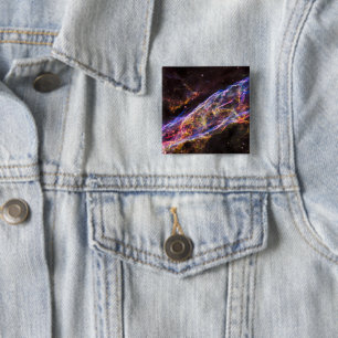 Ngc 6960、魔女のブルーム星雲。 缶バッジ