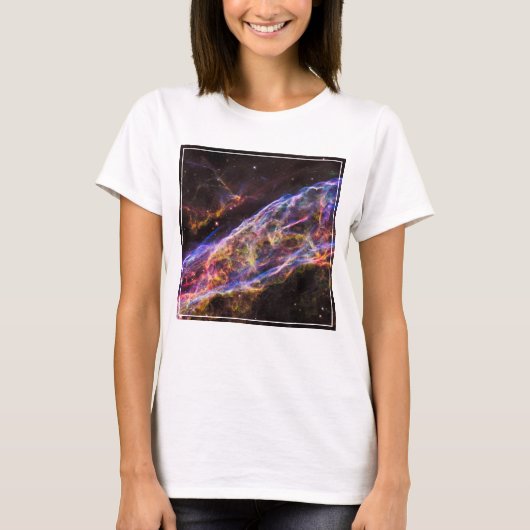 Ngc 6960、魔女のブルーム星雲。 tシャツ (正面)