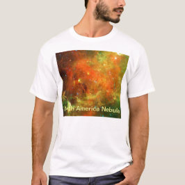 NGC 7000北米星雲がNasaの色を強化 Tシャツ