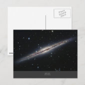 NGC-891スパイラル銀河系 ポストカード (正面/裏面)