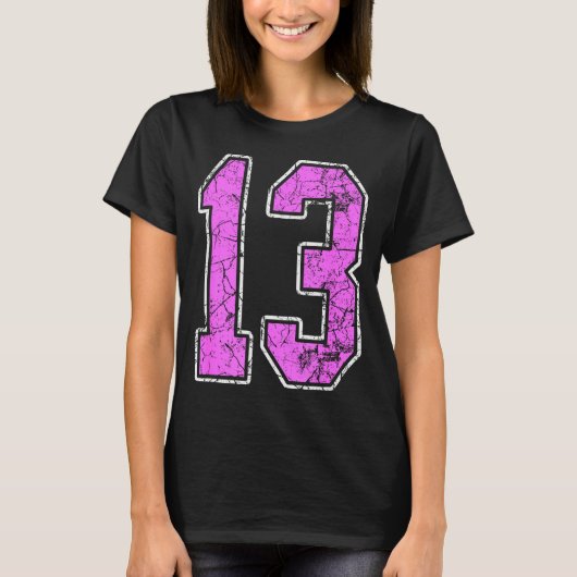 Nge Nk And Nk Number 13 Jersey Player Uniform #13 Tシャツ (正面)