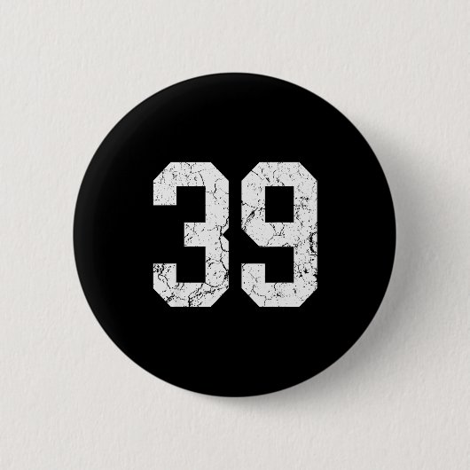 Nge White Number &#; Jersey Uniform Player Fan 缶バッジ (正面)