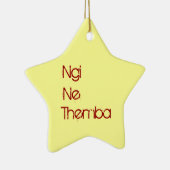 Ngi Ne Themba -私は希望を有します セラミックオーナメント (右)
