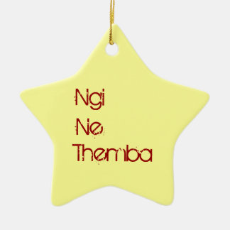 Ngi Ne Themba -私は希望を有します セラミックオーナメント