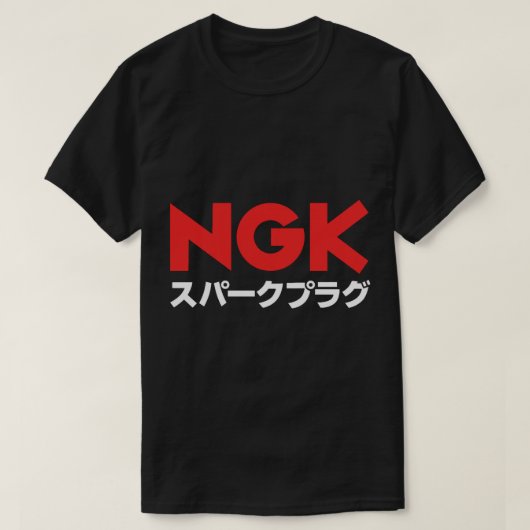 NGKスパークプラグ Tシャツ (デザイン正面)