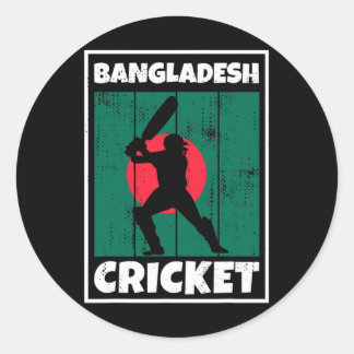 Ngladeshi Cricket Fan Flag Of Ngladesh Cricket  ラウンドシール