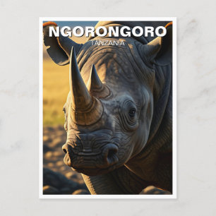 Ngorongoroクレータータンザニアはがき ポストカード