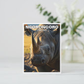 Ngorongoroクレータータンザニアはがき ポストカード (スタンド正面)