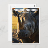 Ngorongoroクレータータンザニアはがき ポストカード (正面/裏面)