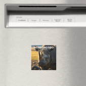 Ngorongoroクレータータンザニアはがき マグネット (インサイチュ (食洗機))