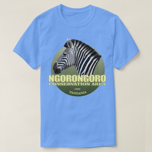 Ngorongoro保全地域ZebraWT2 Tシャツ (デザイン正面)