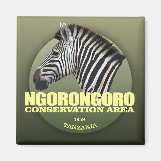 Ngorongoro（ゼブラ） WT マグネット (正面)