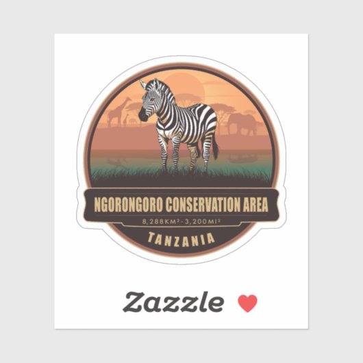 Ngorongoro Conservation Area, Tanzania シール (シート)