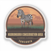 Ngorongoro Conservation Area, Tanzania シール (正面)