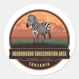 Ngorongoro Conservation Area, Tanzania ラウンドシール