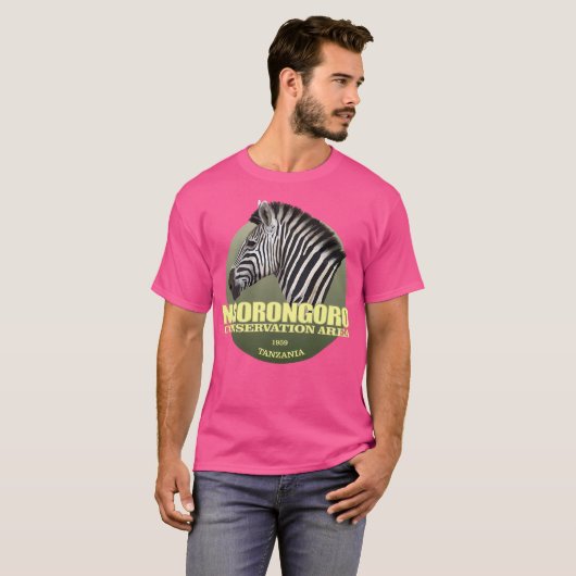 Ngorongoro Conservation Area (Zebra)(Wt2) Tシャツ (正面フル)