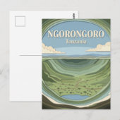 Ngorongoro Crater, Karatu, Arusha ポストカード (正面/裏面)