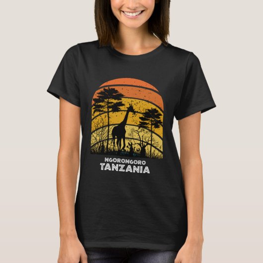 Ngorongoro, Tanzania Safari National Park Game Res Tシャツ (正面)