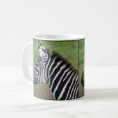 Ngorongoro Zebraクローズアップ コーヒーマグカップ (正面左)
